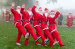 St Catherine's Hospice Santa run at Chartham Park golf club -