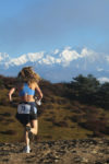 Runner on Himalayan Race Trail