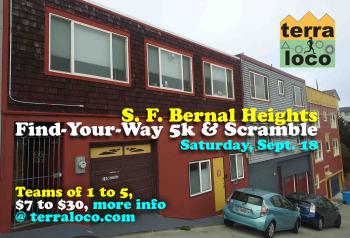 S.F. Bernal Heights Find-Your-Way 5k & Scramble