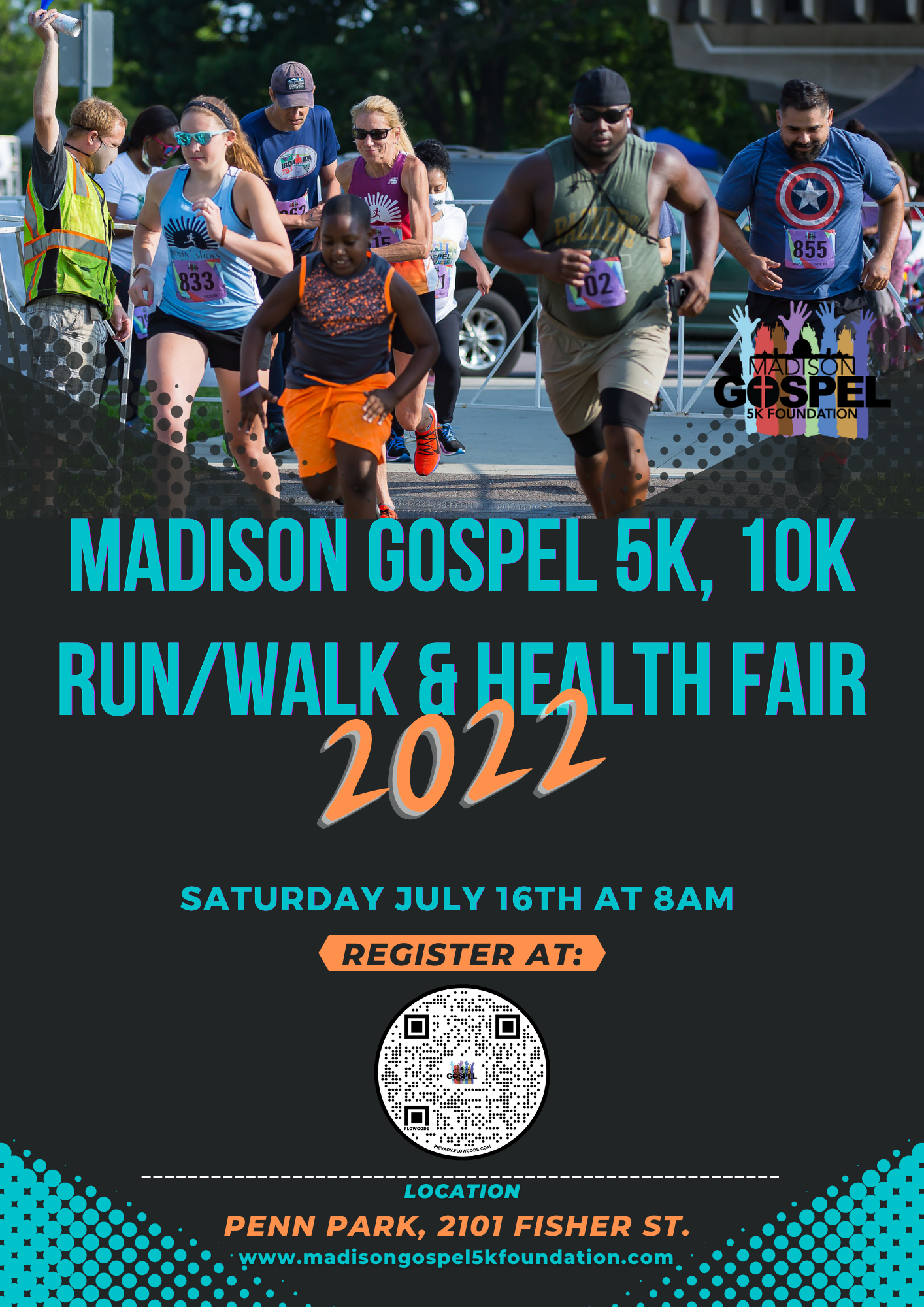 10K, 5K Race ARCHIVED RACE Madison Gospel 5K, 10K, Run/Walk Event