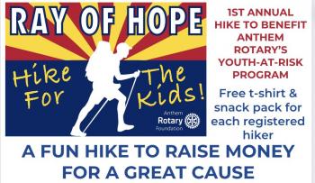 Ray of Hope Hike for the Kids - Charity 5K+ Walk on New Year's Day at Cave Creek Regional Park